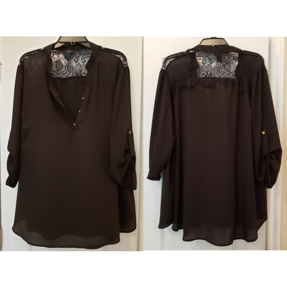 Rue21 Lace Back Blouse- Size 2xl